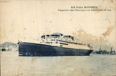 CPA Bateau Paquebot des Messageries Maritimes SS Felix Roussel 