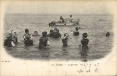 VINTAGE POSTCARD Fantasy Woman Bathing suit Dieppe Bathers