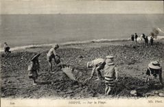 VINTAGE POSTCARD Dieppe Fantasy on the beach