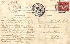 VINTAGE POSTCARD Ass Mule Ile de Ré Rhetaise Family leaving to the Fields