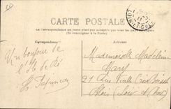 VINTAGE POSTCARD Ass Mule of Re Departure for the sin Woman