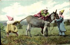 CPA Ane Mule Enfants 