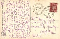 VINTAGE POSTCARD Fantasy military Comic Kern Illustrator