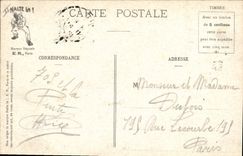 CPA Militaria A la boite 