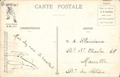 VINTAGE POSTCARD Militaria To have the feet nickel