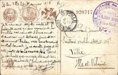 CPA Militaria Journee du poilu 25 et 26 decembre 1915 