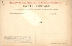CPA Militaria Bons de la Defense Nationale 