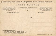 CPA Militaria Bons de la Defense Nationale 