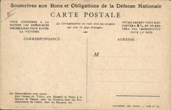 CPA Militaria Bons de la Defense Nationale 