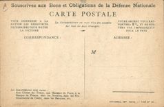 CPA Militaria Bons de la Defense Nationale 