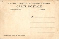 CPA Militaria Secours national 