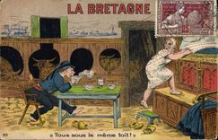 CPA Folklore Bretagne 