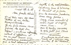 CPA Folklore Charles Homualk Jour de galettes Pontivy Morbihan