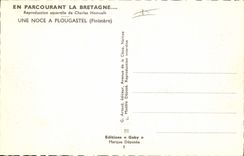 CPA Folklore Charles Homualk Une noce a Plougastel Mariage