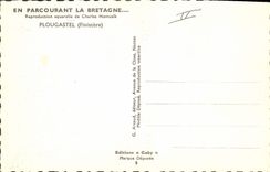 CPA Folklore Charles Homualk Plougastel 