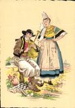 CPA Folklore Bretagne 