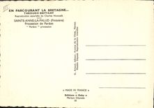 CPA Folklore Charles Homualk Sainte Anne La Palud Procession de pardon