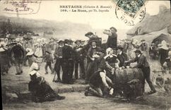 CPA Folklore Bretagne La noce par Th Deyrolle