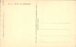 CPA Folklore Tetes de Bretagne