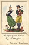 CPA Folklore Farines Jammet Bretagne