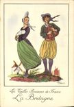 CPA Folklore Farines Jammet Bretagne