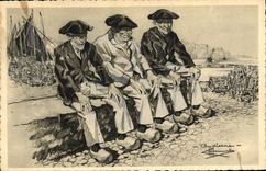 CPA Folklore Charles Homualk Audierne Finistere