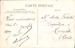 VINTAGE POSTCARD President of the Republic Fallieres Castle of Rambouillet