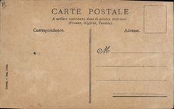 VINTAGE POSTCARD President of the Republic the king and the President Place Fallieres Saint Pierre