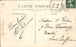 VINTAGE POSTCARD President of the Republic to the stand Falconnet Perodeaud Tire Cars & Cycles