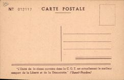 CPA Pavillon de la CGT a la XXII Foire de Marseille