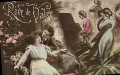 CPA Danse Reve de valse 