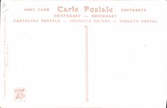 VINTAGE POSTCARD Dance Living room of 1914 Mrs. Fanny Fleury Before the lesson