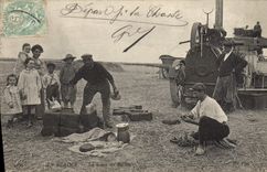 VINTAGE POSTCARD Locomotive In Beauce the soup of Beaters TOP