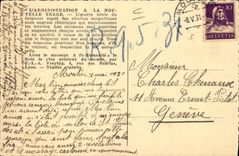 VINTAGE POSTCARD Locomotive News ground the activity in the Tracetur administration