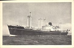 CPA Bateau Paquebot Compagnie des Messageries Maritimes Euphrate Gange Iraouaddy