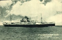 CPA Bateau Paquebot Cie de Navigation Mixte El Biat Cie Touache