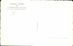 CPA Bateau Paquebot Compagnie Maritime des Chargeurs Reunis Foucauld Brazza