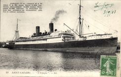 CPA Bateau Paquebot Saint-Nazaire L'Espagne 