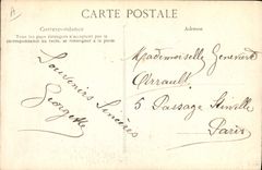 CPA Ours Crue de la Seine Janvier 1910 Paris Jardin des plantes L'ours blanc