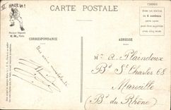 CPA Militaria le coup du cornet