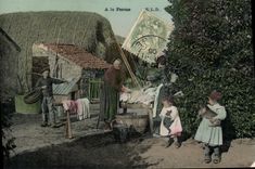 CPA Folklore A la ferme