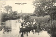 CPA Folklore La vie aux champs La fin du jour 