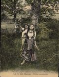 CPA Folklore La vie aux champs Petites maraudeuses 