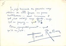 CPA Cinema dedicacee Henri Rollan
