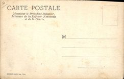 CPA Monsieur le President Daladier Ministre de la Defense Nationale et de la guerre