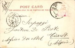 VINTAGE POSTCARD President Kruger one his Stoep