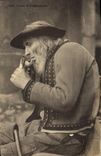 CPA Folklore Tabac Fumeur de Plomediern