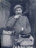 CPA Folklore Tabac Soldat Militaria