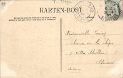 CPA Folklore Tabac Morlaix Vieille porteuse d'eau allumant sa pipe