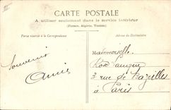 VINTAGE POSTCARD Boat Barge Holy Toul Mansuy three bridges